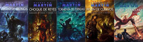 Canción de Hielo y Fuego novelas de la saga de juego de tronos