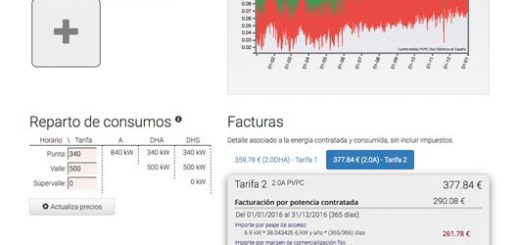 Calculadora/comparador de tarifas eléctricas