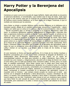 Texto generado aleatorio Harry Potter