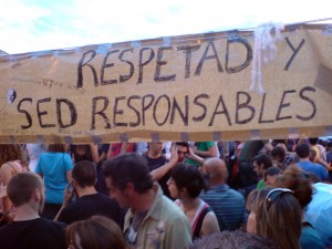 cartel acampadasol sol 15m