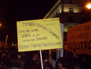 cartel acampadasol sol 15m